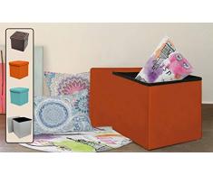 Stilia Puffs Tabouret Pliable pour Ranger Les Coussins et sasseoir