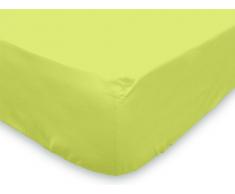 Soleil dOcre 612207 Drap Housse Jersey Vert 140 x 190 cm