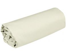 Vent Du Sud Drap Housse, Coton, Ivoire, 190x140x35 cm