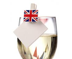 Neviti Celebrate Drapeau de la Grande-Bretagne en Bois-Lot de 20 Pinces Ã Linge