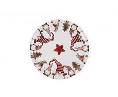 Excelsa Gnomo Christmas Assiette Panetton/PortÃ©e, Porcelaine