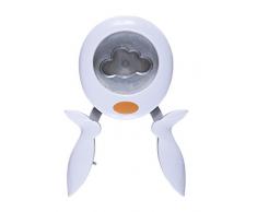 Fiskars Perforatrice Squeeze Punch, Nuage, à 5 cm, Convient aux droitiers et aux gauchers, Acier de qualité/Plastique, Blanc/Orange, XL, 1004741