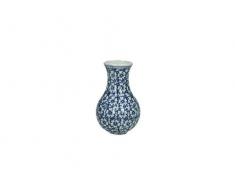 Leewadee Vase en cÃ©ramique Bleu 7 x 7 x 12,5 cm