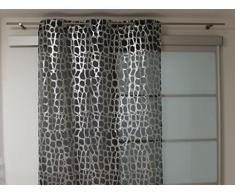 Soleil docre 033695 Puzzle Voilage à  Oeillets Polyester Noir 140x240 cm