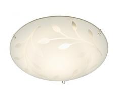 Briloner Leuchten 3280-016 plafonnier, Spots, Lampe Salon, Applique LED, Métal, 9 W, Blanc, 25 x 25 x 9 cm