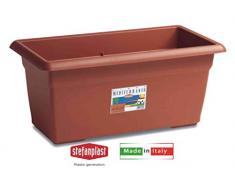 Stefanplast Jardinière méditerranéenne cm.60 x 32 x 28H Couleur Terre Cuite