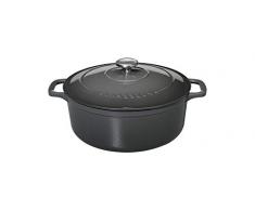 Chasseur Cocotte ronde, gris urbain, 28Â cm