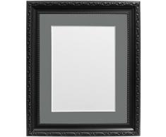 FRAMES BY POST Cadre Photo Style Shabby Chic, Plastique, Noir, 16 x 12 Image Size 12 x 8 inches