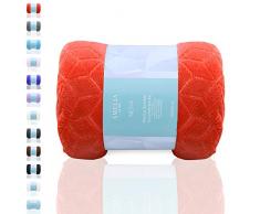 AmeliaHome Plaid, Polyester, Nessa Rouge, 70 x 150