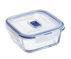 Luminarc Pure Box Active - Boîte de Conservation hermétique en verre, carré, 0.76 L