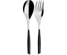 BUGATTI GLBK-021F11/12 Glamour FenÃªtre Set de 2 Couverts de Service en BoÃ®te Noir Pur 16,5 x 4,2 x 30 cm