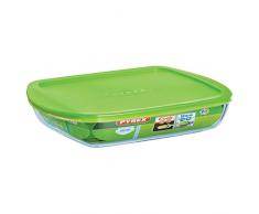 Pyrex Cook Store &Plat rectangulaire et Profond avec Couvercle 28 cm