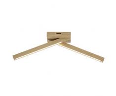 Brilliant G70613/35 Plafonnier, Bois/Plastique, Chêne