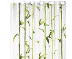 Kleine Wolke 5249625305 Rideau de Douche Bambu 180x200 cm en Vert, PEVA, 20x20x5 cm