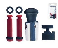 INOXRIV Set Pièces Détachées pour casseroles à Pression (1 vanne à Poids + 1 Valve de sécurité + 2 dispositifs de Blocage)