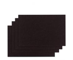 kela 4 x 12320 Set de Table Felia - 4 PiÃ¨ces, Feutre, Brun, 45 x 30 x 2 cm