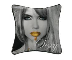 douceur dintÃ©rieur coussin 40x40cm microfibre diva sexy or