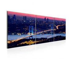 Tableau decoration murale Istanbul Turquie 120 x 40 cm - XXL Impression sur Toile Salon Appartment 3 Parties - prÃªt Ã accrocher - 603833a