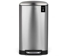 Poubelle de Cuisine Ã pÃ©dale Acier Inoxydable Les Collectors nÂ°875 Grande CapacitÃ© 40 L, Pratique, Sceau intÃ©rieur Amovible, Design Ã©lÃ©gant Finition Mat, RÃ©sistante, Fermeture Couvercle silencieuse