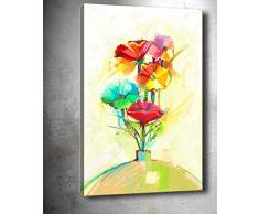 Bonamaison Peinture sur toile, multicolore, 50 x 70 cm - Conçu et fabriqué en Turquie