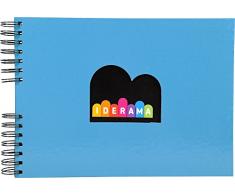 Exacompta 16582E Idérama Album Photo à Spirale avec 60 Pages Turquoise 33,0 x 22,8 x 3,0 cm