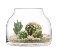 LSA International Pot de Fleurs, Verre, Transparent, Funnel Pot, H21.5cm