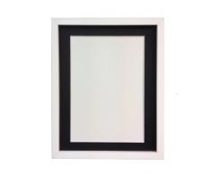 FRAMES BY POST Porte Photo Rio 18 mm de Largeur avec embase Noire A4 pour Photo de 10 x 6-Pouces, Blanc