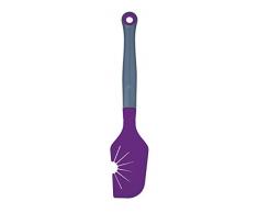 Colourworks - Spatule et fouet en silicone pour nettoyage de fouet, violet, 29 cm