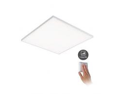 Paulmann 79822 Panneau LED Velora carrÃ© incl. 1x34Â watts gradable Ãclairage de plafond Blanc dÃ©poli Panneau lumineux MÃ©tal Luminaire de plafond 3000Â K