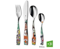 WMF 1283306040 Lot de 4 Couverts Enfant, Acier Inoxydable, Multicolore, 21,5 x 15,5 x 3 cm