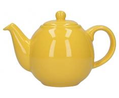London Pottery Théière Globe avec passoire, Céramique, Jaune, 2 Cup (500 ML)