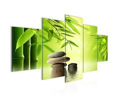 Tableau decoration murale Pierres de Feng Shui 200 x 100 cm - XXL Impression sur Toile Salon Appartment 5 Parties - prÃªt Ã accrocher - 501951a