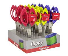 Metaltex 241921- Ciseaux en prÃ©sentoir, 1Â unitÃ©, couleurs assorties