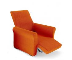 PETTI Artigiani Italiani - Housse de Fauteuil, Housse de Fauteuil Relax (80 Ã 100 cm), Elastique, Orange, 100% Made in Italy
