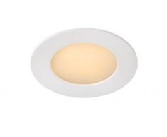 Lucide BRICE-LED - Spot Encastrable - Ã 11,7 cm - LED Dim. - 1x8W 3000K - IP40 - Blanc
