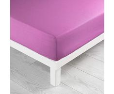 douceur dintÃ©rieur drap housse 2 personnes 160x200 cm lina bois de rose