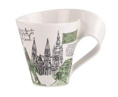 Villeroy & Boch Cities of the World Tasse à café Prague, 300 ml, Porcelaine Premium, Blanc/Multicolore