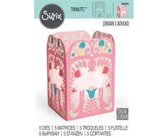 Sizzix Matrice de Découpe Thinlits Set 663624 de 5pcs Lanterne Folklorique de Jordan Caderao, Multicolore, Taille Unique