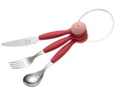 Rivadossi Trebimbi Jingle Couverts enfant Fuchsia 3 pièces