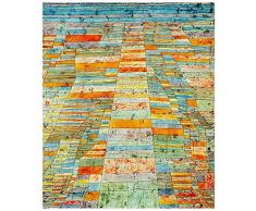 Tableau, Impression sur Toile - Chemin Principal Et Chemins Secondaires Paul Klee - cm. 50x60