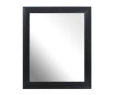 Inov8Â 10Â x 20,3Â cm Traditionnel de Fabrication Britannique Miroir, Verre Bois Dense, Scoop Black, 25 x 20 cm