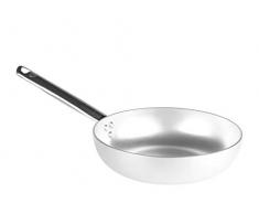 Pentole Agnelli ALMA111B38 Casserole Ã Sauter Haute, PoignÃ©e Tubulaire, Aluminium Professionnel, 38 cm