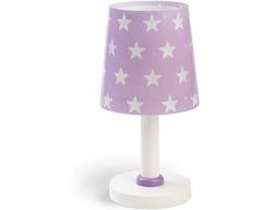 Dalber lampe de table enfant Stars étoiles Mauve
