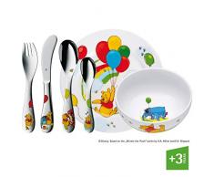 WMF 1283509964 Set de 6 Couverts Enfant, Acier Inoxydable, Multicolore, 40 x 25 x 10 cm