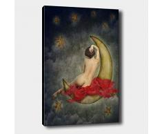 Bonamaison Peinture sur toile, multicolore, 50 x 70 cm - ConÃ§u et fabriquÃ© en Turquie