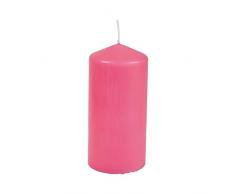 HOMEA 6BPC001RS Bougie Parfumée Cylindrique Paraffine Rose 6,5 x 6,5 x 14 cm