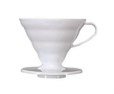 Hario Porte-filtre en plastique pour machine à café, blanc, Size 02