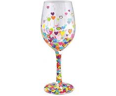 Lolita 4057888 Verre de Vin, Multicolore, 8,5 x 8,5 x 22,5 cm