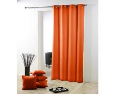 douceur dintÃ©rieur rideau a oeillets plastique 140x260 cm polyester essentiel brique
