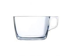 Luminarc Lot de 6 tasses Ã petit dÃ©jeuner avec anse en verre pour micro-ondes 50 cl